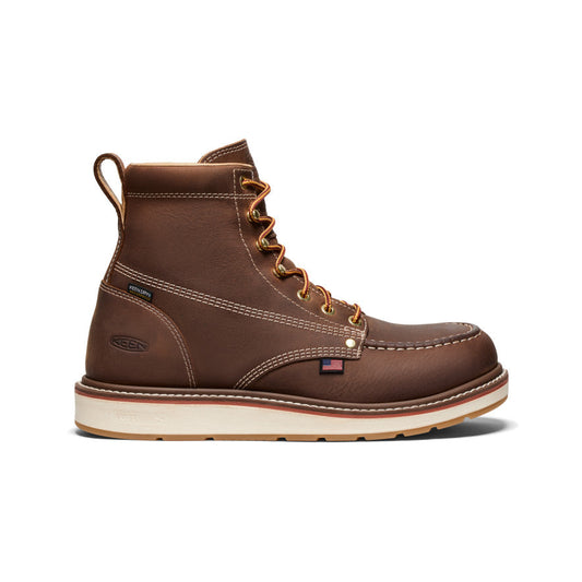 Keen | Men's Liberty 6" Waterproof Boot (Carbon Toe) Chestnut/Gum