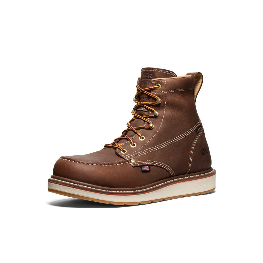 Keen | Men's Liberty 6" Waterproof Boot (Carbon Toe) Chestnut/Gum
