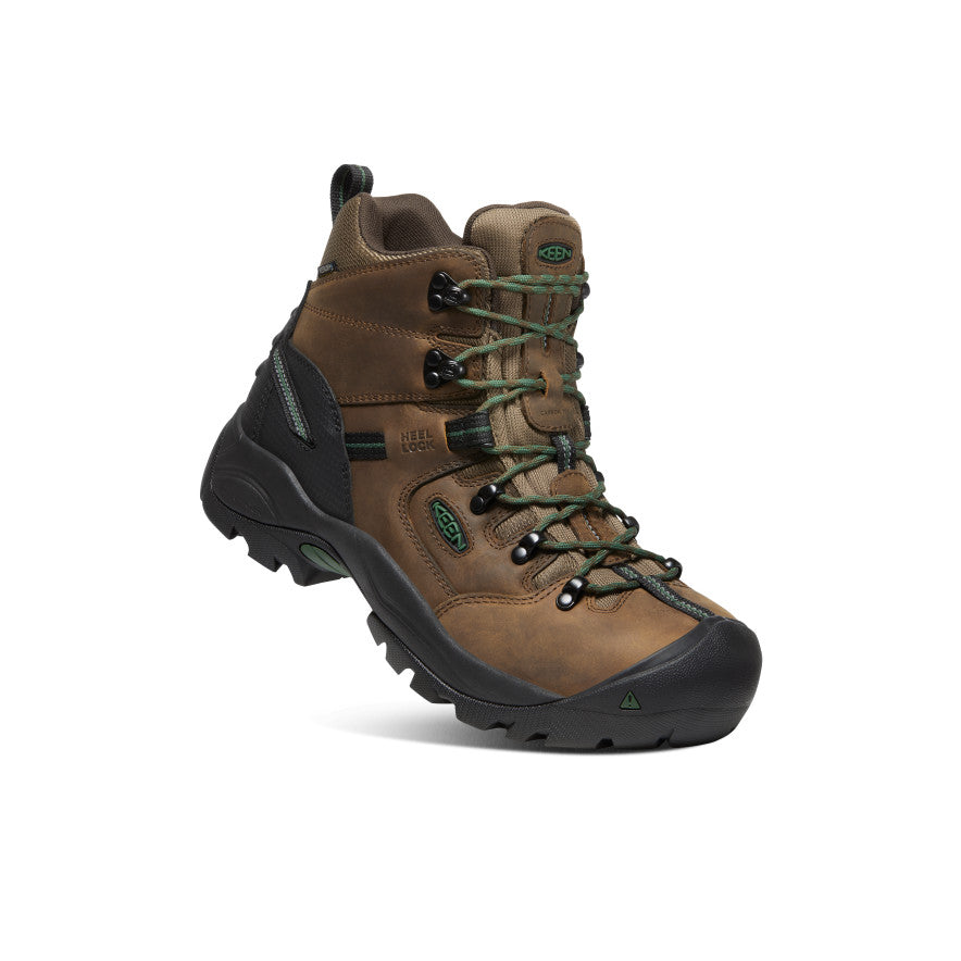 Keen Online | Men's Pittsburgh Energy 6" Waterproof Boot (Carbon Toe) Cascade Brown/Greener Pastures