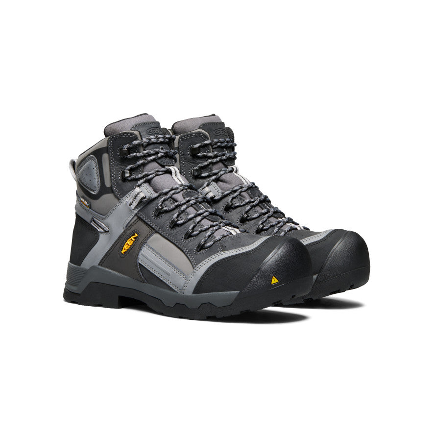 Keen On sale | Men's Davenport 6" Insulated Waterproof Boot (Composite Toe) Magnet/Steel Grey