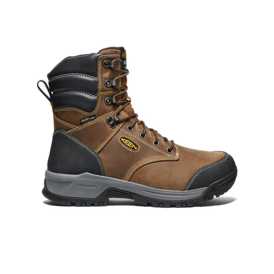 Keen Hot style | Men's Evanston 8" Insulated Waterproof Boot (Soft Toe) Bison/Black