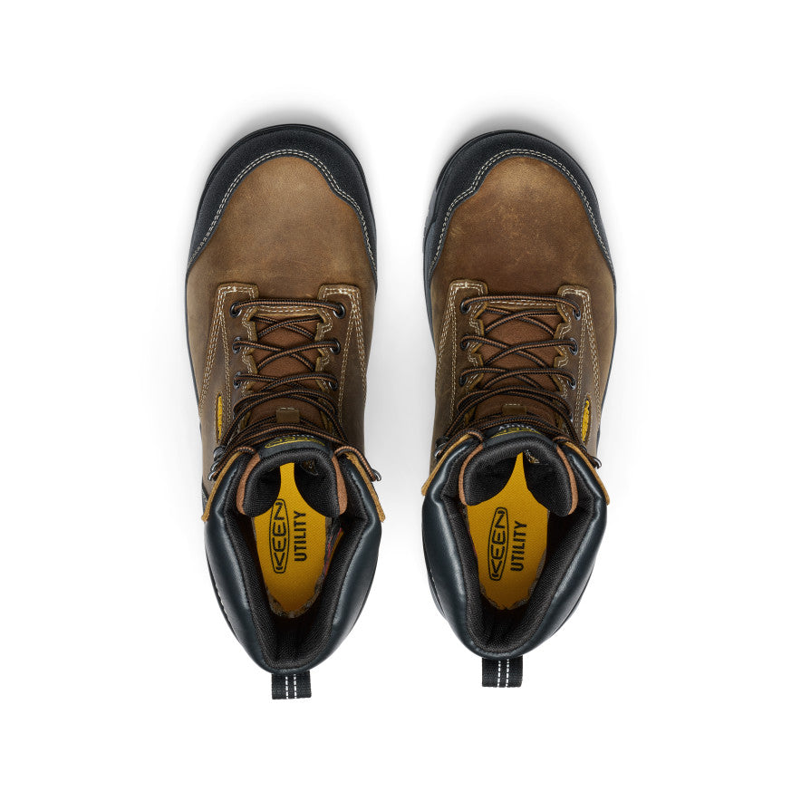 Keen Hot style | Men's Evanston 8" Insulated Waterproof Boot (Soft Toe) Bison/Black