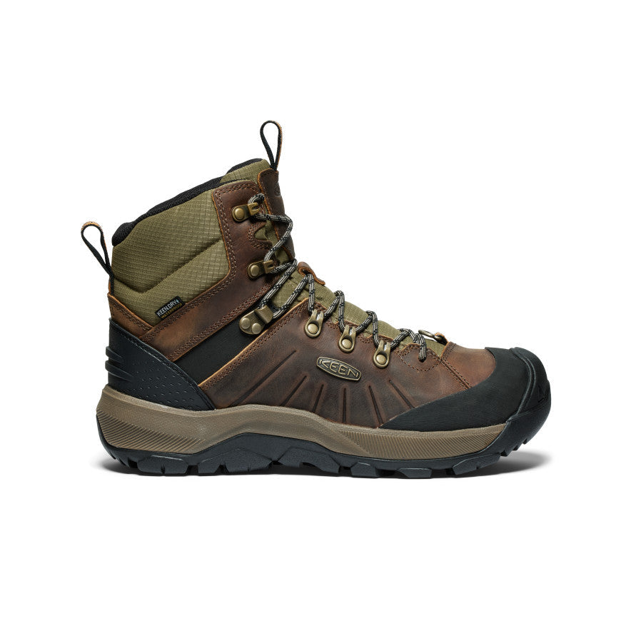 Keen New | Men's Revel IV Polar Waterproof Boot Bison/Orange Pepper