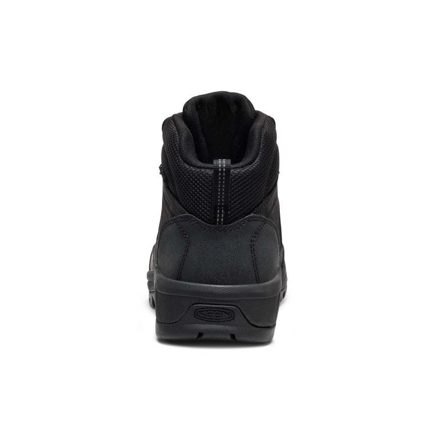 Keen Popular style | Men's Skokie Waterproof Work Boot (Soft Toe) Black/Black