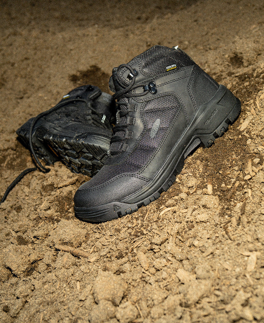 Keen Popular style | Men's Skokie Waterproof Work Boot (Soft Toe) Black/Black
