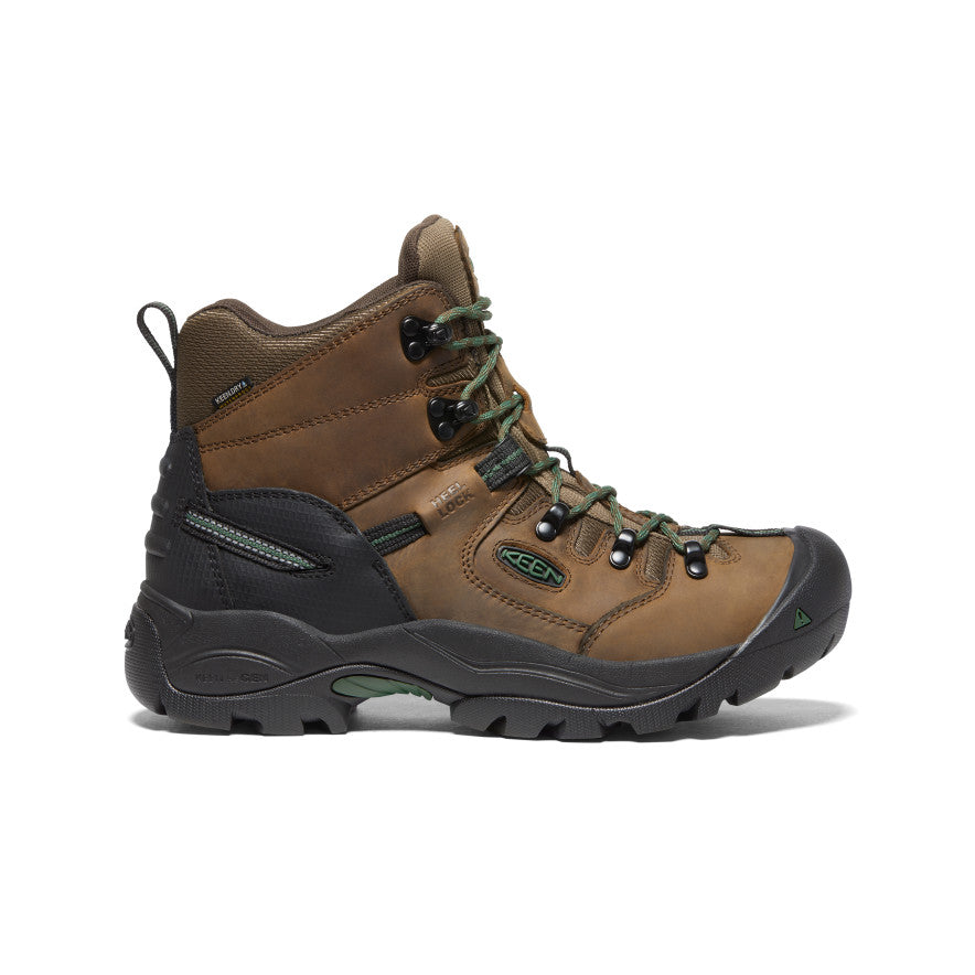 Keen Sale | Men's Pittsburgh Energy 6" Waterproof Boot (Soft Toe) Cascade Brown/Greener Pastures