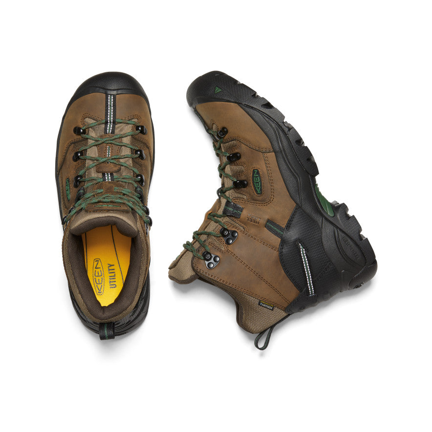 Keen Sale | Men's Pittsburgh Energy 6" Waterproof Boot (Soft Toe) Cascade Brown/Greener Pastures