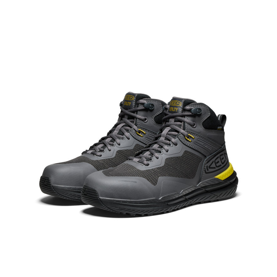 Keen On sale | Men's Synchro Waterproof Work Boot (Carbon Toe) Magnet/Black