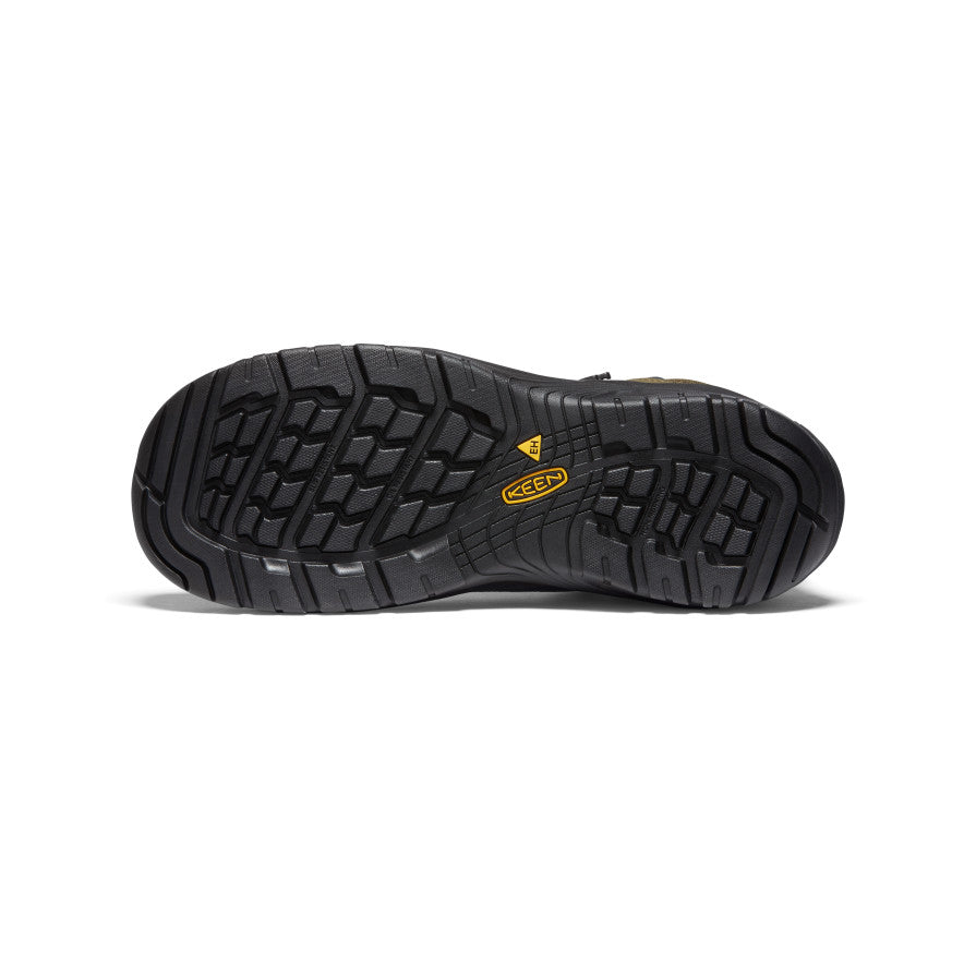 Keen Online | Men's Reno Mid Waterproof (Carbon Toe) Dark Olive/Black