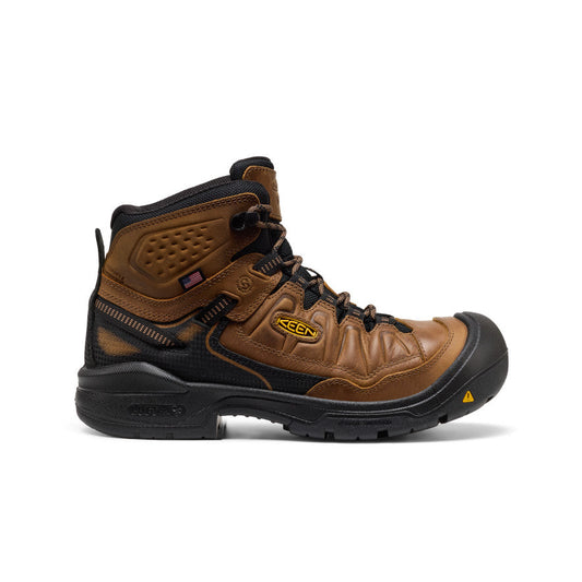 Keen Sale | Men's Targhee IV Waterproof Work Boot (Soft Toe) Belgian/Black