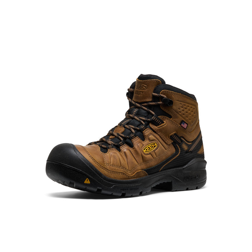 Keen Sale | Men's Targhee IV Waterproof Work Boot (Soft Toe) Belgian/Black