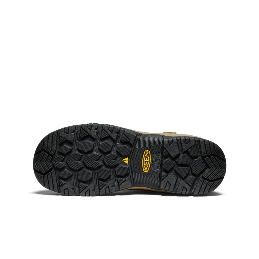 Keen Outlet | Men's Evanston Pull-On Waterproof Boot (Carbon Toe) Bison/Black