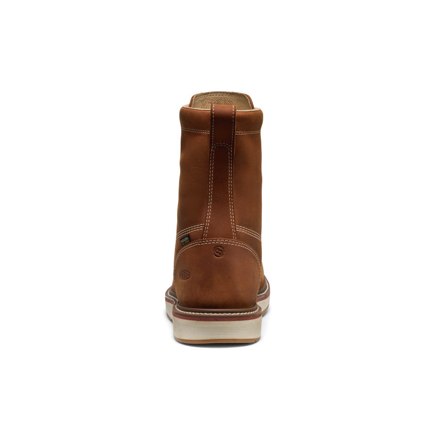 Keen Hot style | Men's Liberty 8" Waterproof Boot (Soft Toe) Leather Brown/Birch