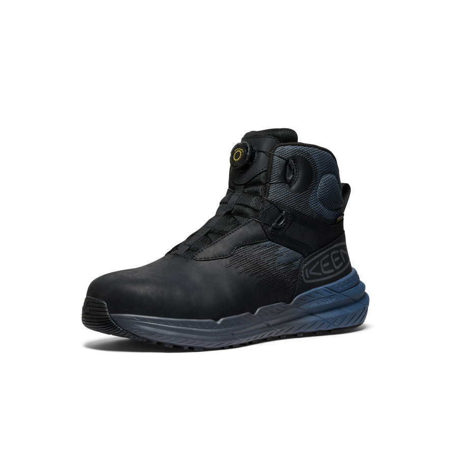 Keen | Men's Snapline RF Waterproof Boot (Carbon Toe) Vintage Indigo/Black