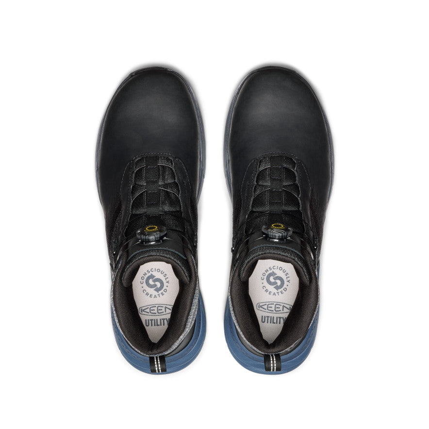 Keen | Men's Snapline RF Waterproof Boot (Carbon Toe) Vintage Indigo/Black