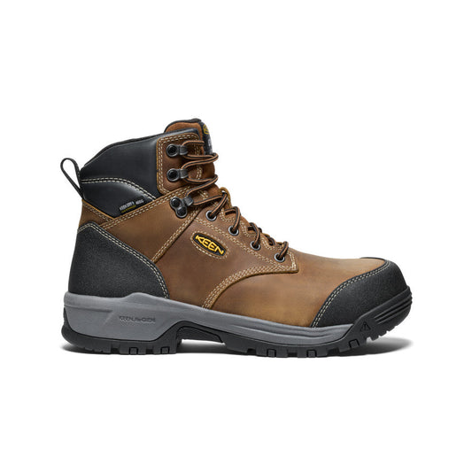 Keen On sale | Men's Evanston 6" Insulated Waterproof Boot (Carbon Toe) Bison/Black