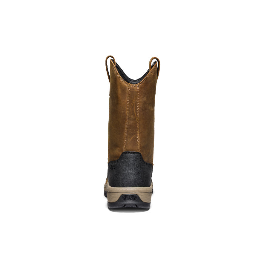 Keen Hot style | Men's Evanston Pull-On Waterproof Boot (Soft Toe) Bison/Black