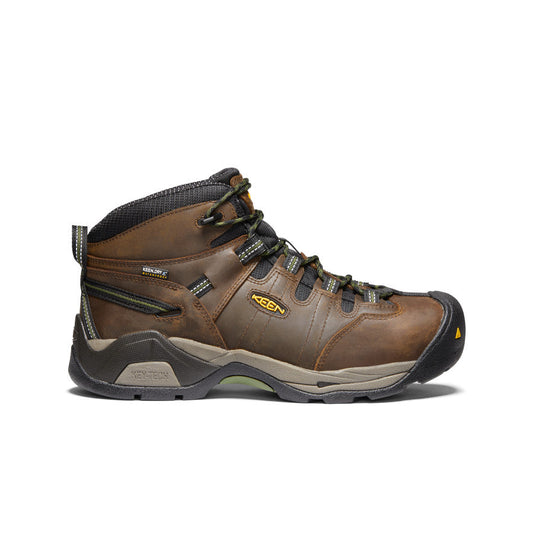 Keen US | Men's Detroit XT Waterproof Boot (Steel Toe) Cascade Brown/Bronze Green