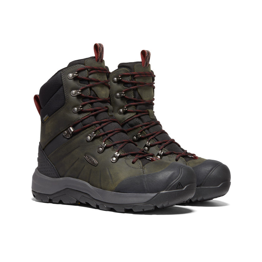 Keen Near Me | Men's Revel IV High Polar Waterproof Boot Magnet/Red Carpet