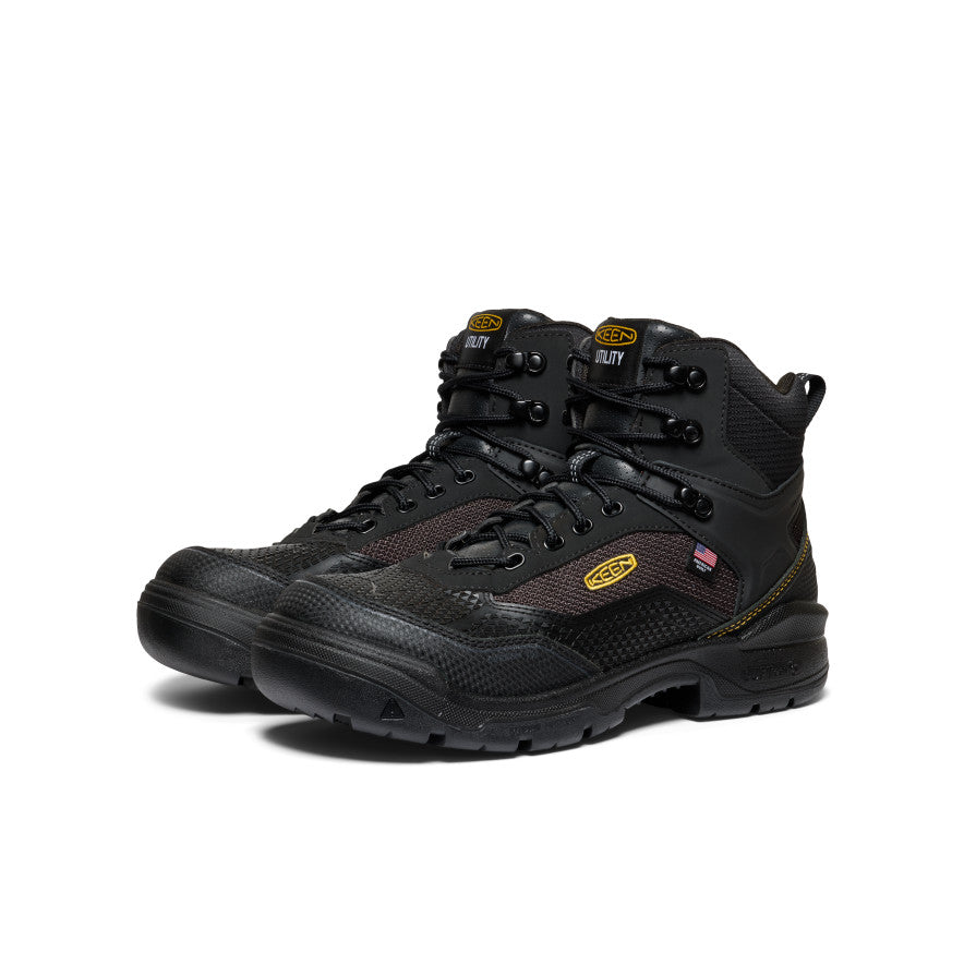 Keen Sale | Men's Stronglite Waterproof Boot (Carbon Toe) Black/Black