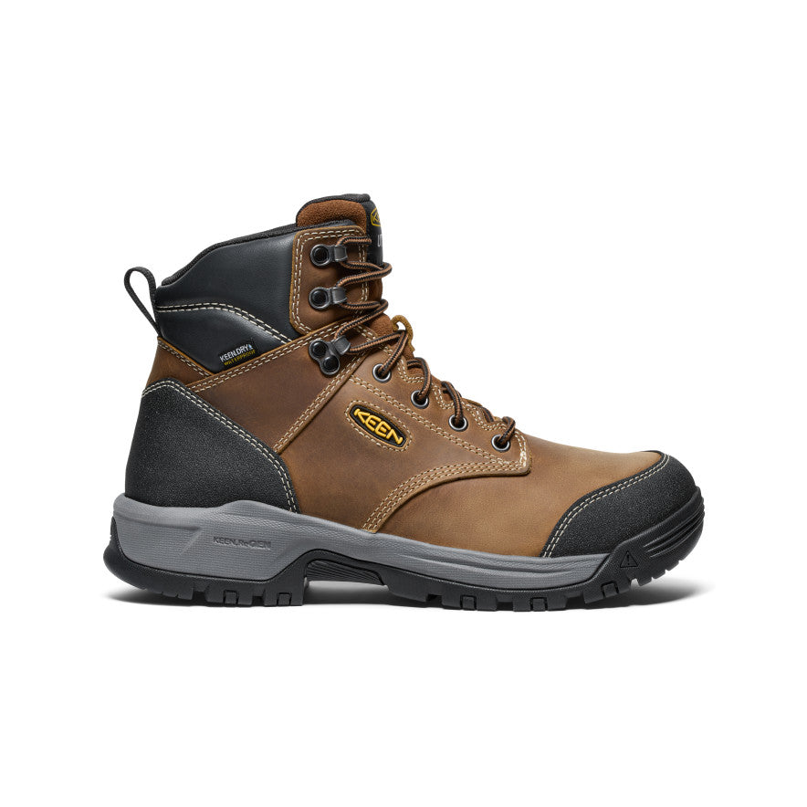 Keen On sale | Men's Evanston 6" Waterproof Boot (Soft Toe) Bison/Black