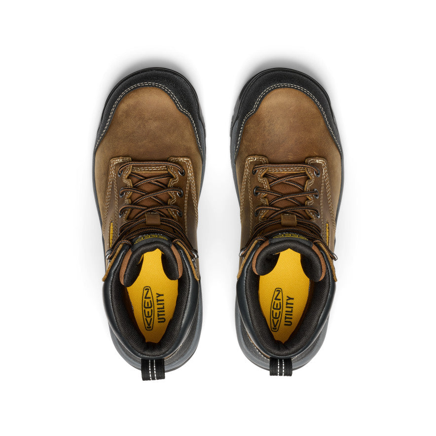 Keen On sale | Men's Evanston 6" Waterproof Boot (Soft Toe) Bison/Black