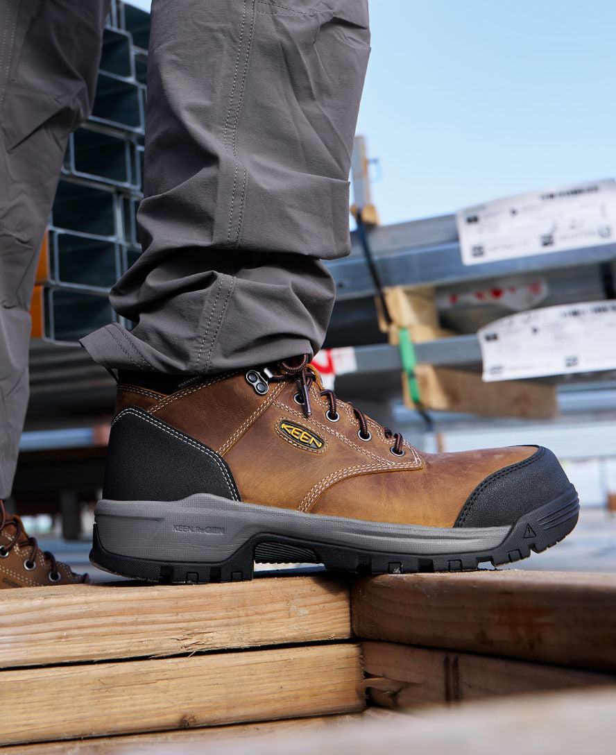 Keen On sale | Men's Evanston 6" Waterproof Boot (Soft Toe) Bison/Black