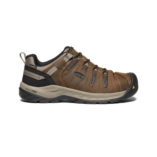 Keen Hot style | Men's Flint II Waterproof (Steel Toe) Cascade Brown/Orion Blue