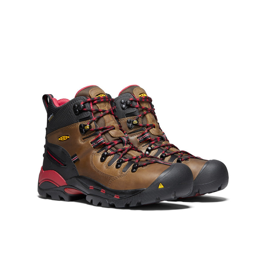 Keen US | Men's Pittsburgh 6" Waterproof Boot (Steel Toe) Bison