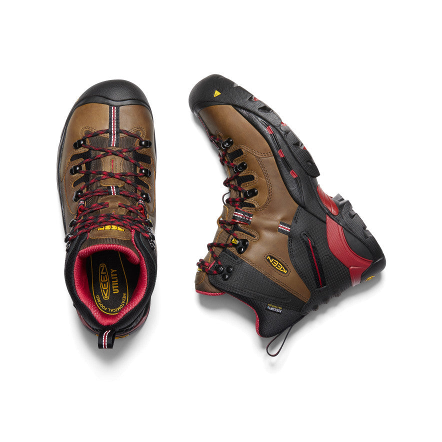 Keen US | Men's Pittsburgh 6" Waterproof Boot (Steel Toe) Bison
