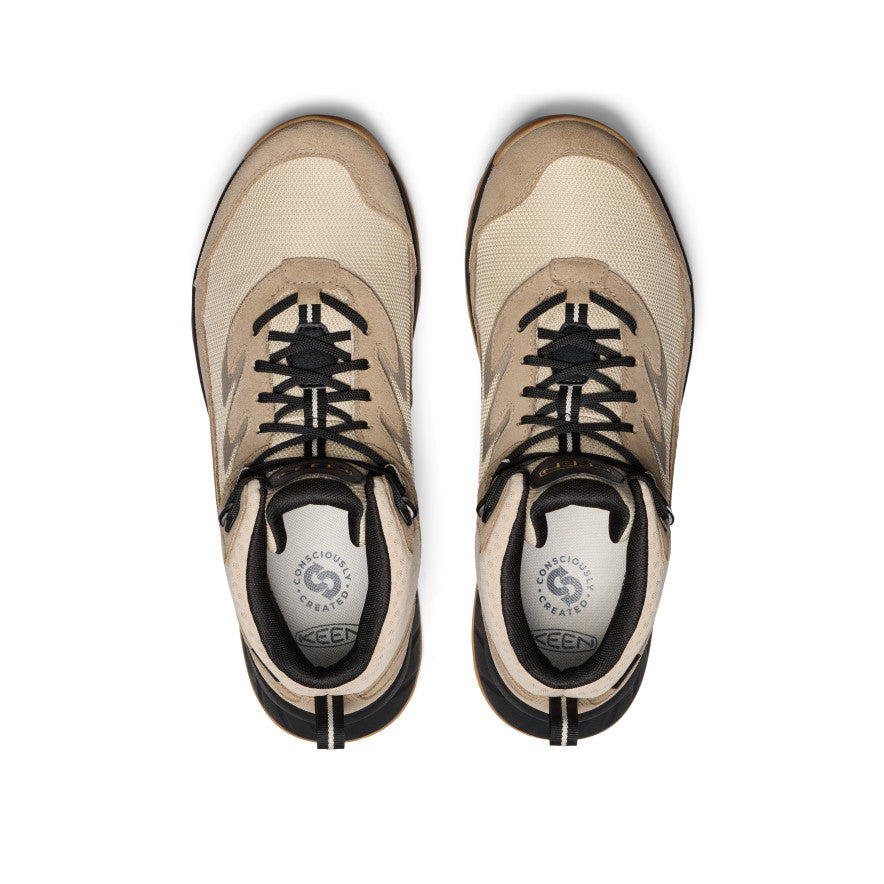 Keen Popular style | Men's Hightrail Waterproof Wide Hiking Boot Brindle/Oak Buff