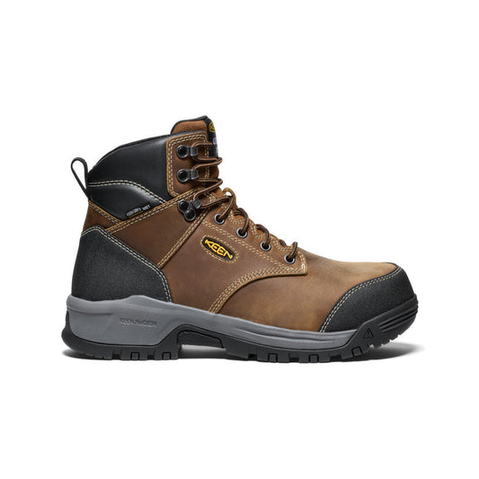 Keen On sale | Men's Evanston 6" Waterproof Boot INT MET (Carbon Toe) Bison/Black
