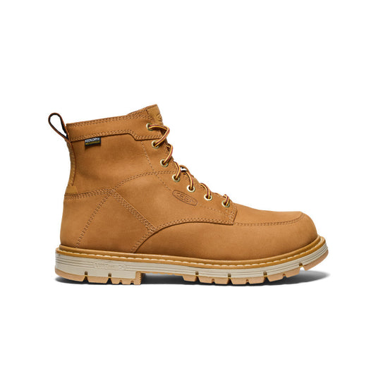 Keen Outlet | Men's San Jose 6" Waterproof 90° Heel Boot (Soft Toe) Bistre/Gum