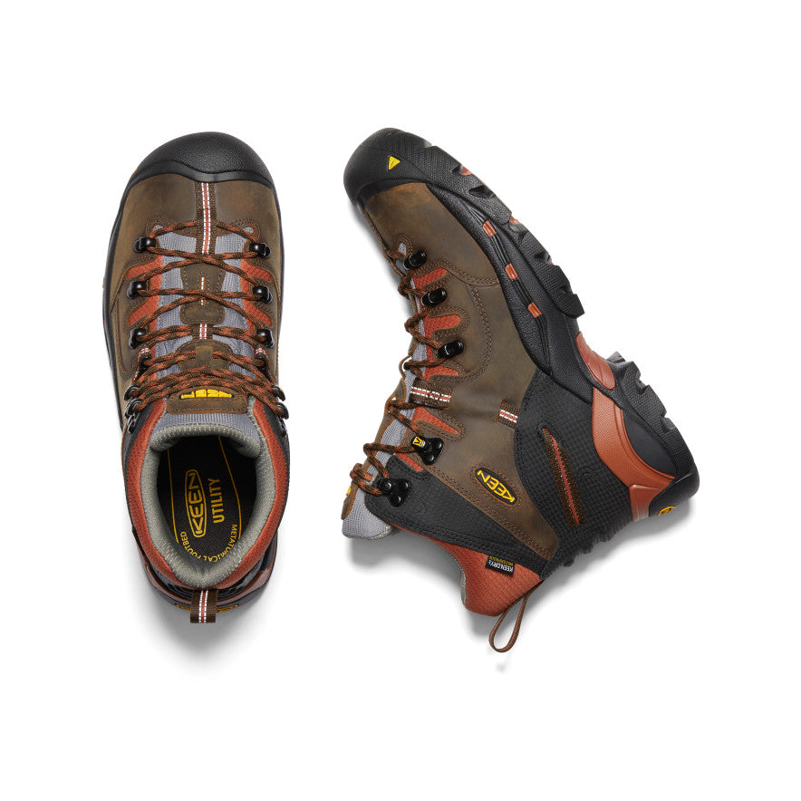 Keen US | Men's Pittsburgh 6" Waterproof Boot (Soft Toe) Cascade Brown/Bombay Brown