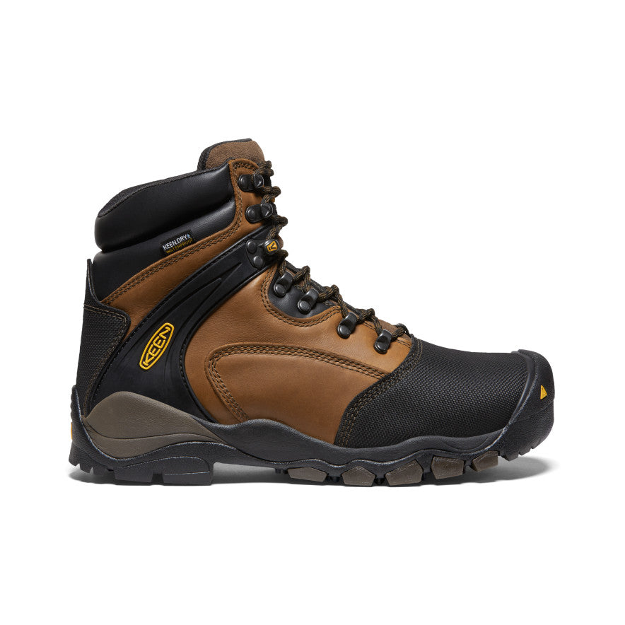 Keen Sale | Men's Louisville 6" MET Waterproof Boot (Steel Toe) Slate Black