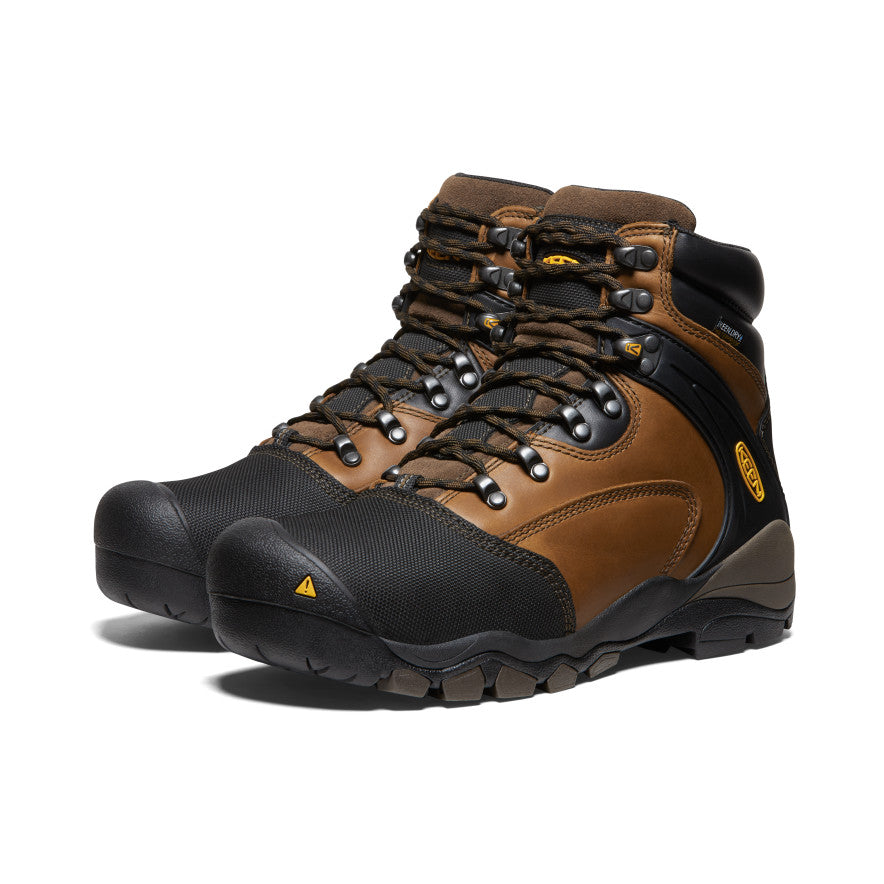 Keen Sale | Men's Louisville 6" MET Waterproof Boot (Steel Toe) Slate Black