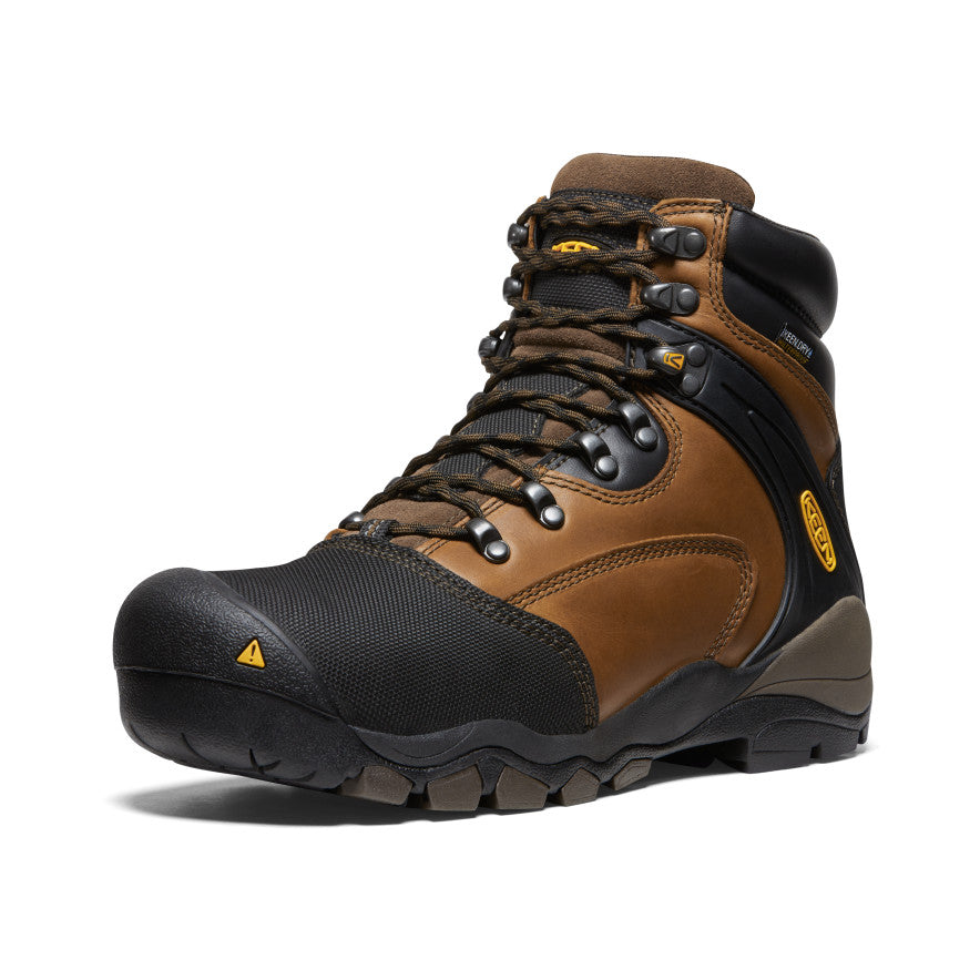 Keen Sale | Men's Louisville 6" MET Waterproof Boot (Steel Toe) Slate Black