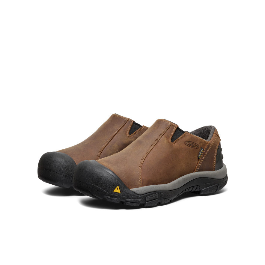 Keen Discount | Men's Brixen Waterproof Low Slate Black/Madder Brown