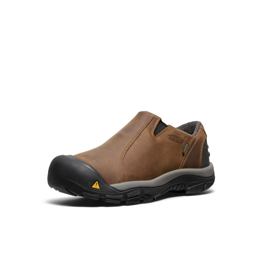 Keen Discount | Men's Brixen Waterproof Low Slate Black/Madder Brown