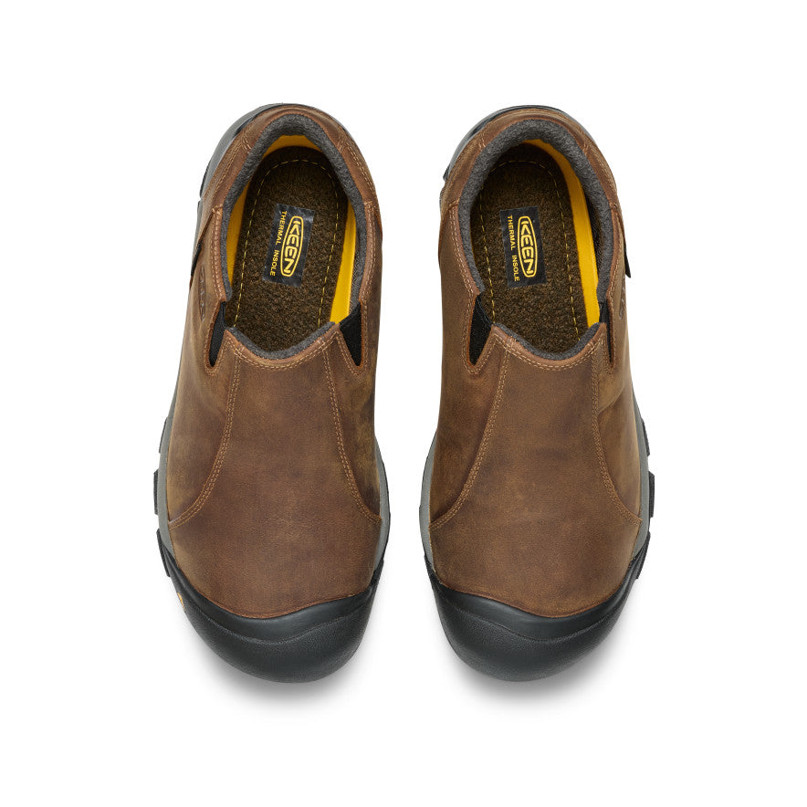 Keen Discount | Men's Brixen Waterproof Low Slate Black/Madder Brown