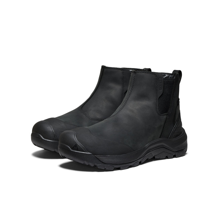 Keen Popular style | Men's Revel IV Waterproof Chelsea Black/Black
