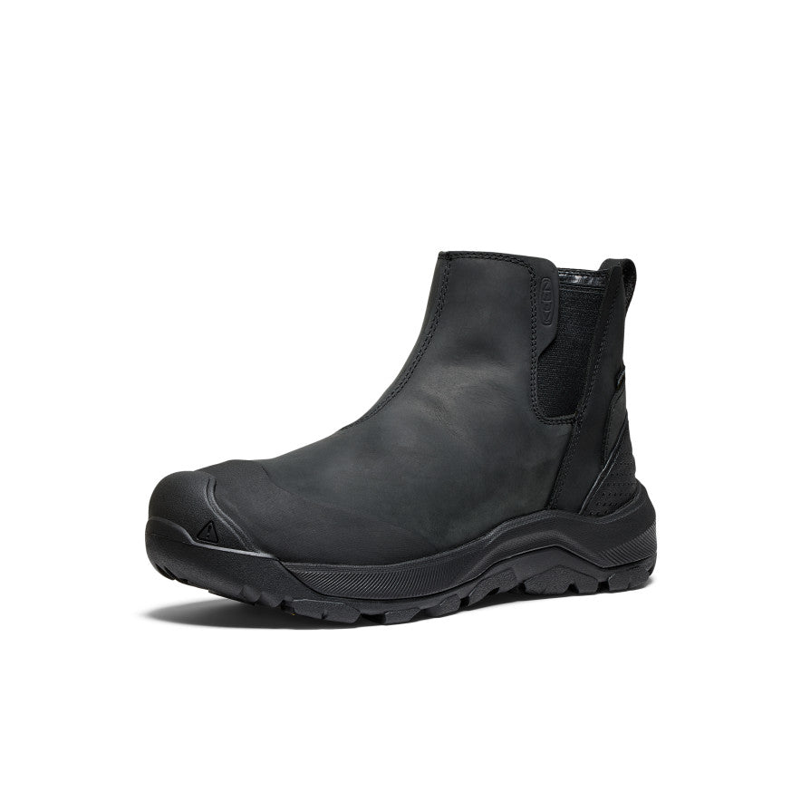 Keen Popular style | Men's Revel IV Waterproof Chelsea Black/Black