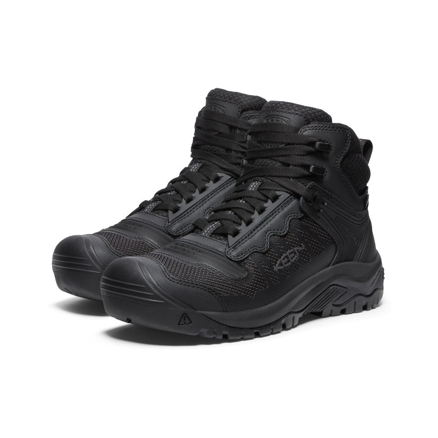 Keen | Men's Reno Waterproof Mid (Soft Toe) Black/Black