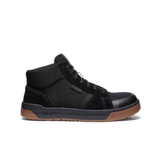 Keen On sale | Men's Kenton Mid Work Shoe (Carbon Toe) Black/Gum