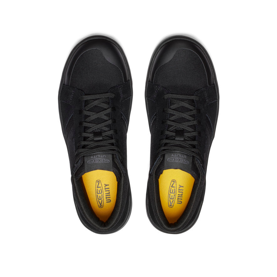 Keen On sale | Men's Kenton Mid Work Shoe (Carbon Toe) Black/Gum
