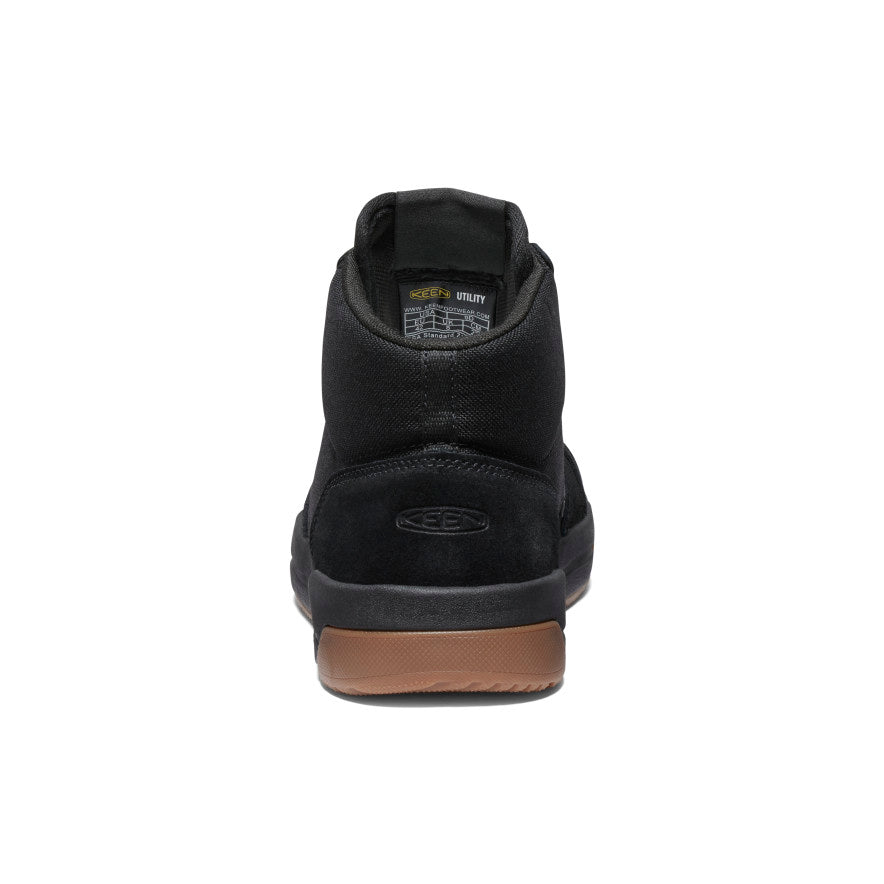 Keen On sale | Men's Kenton Mid Work Shoe (Carbon Toe) Black/Gum