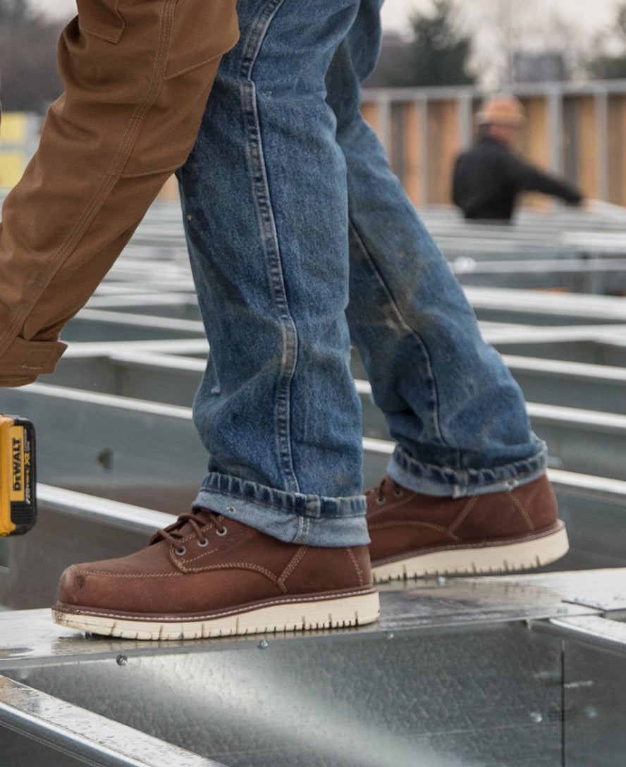 Keen Near Me | Men's San Jose 6" Boot (Soft Toe) Gingerbread/Off White