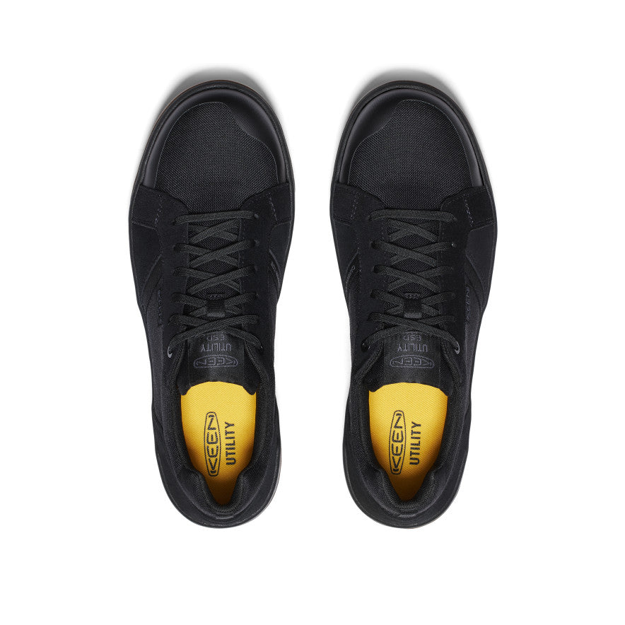 Keen Popular style | Men's Kenton ESD Work Shoe (Carbon Toe) Black/Gum