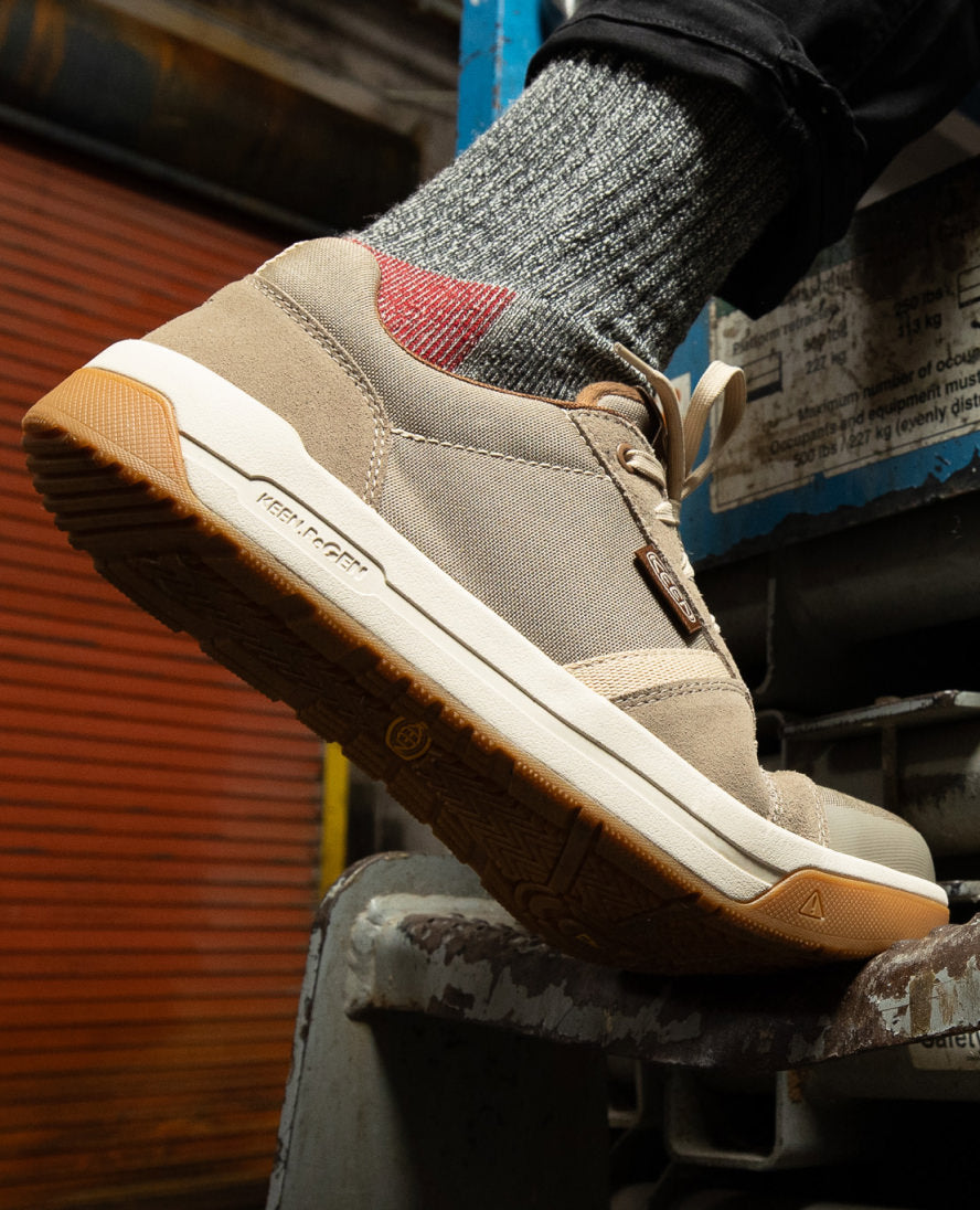 Keen Discount | Men's Kenton Work Shoe (Carbon Toe) Brindle/Gum