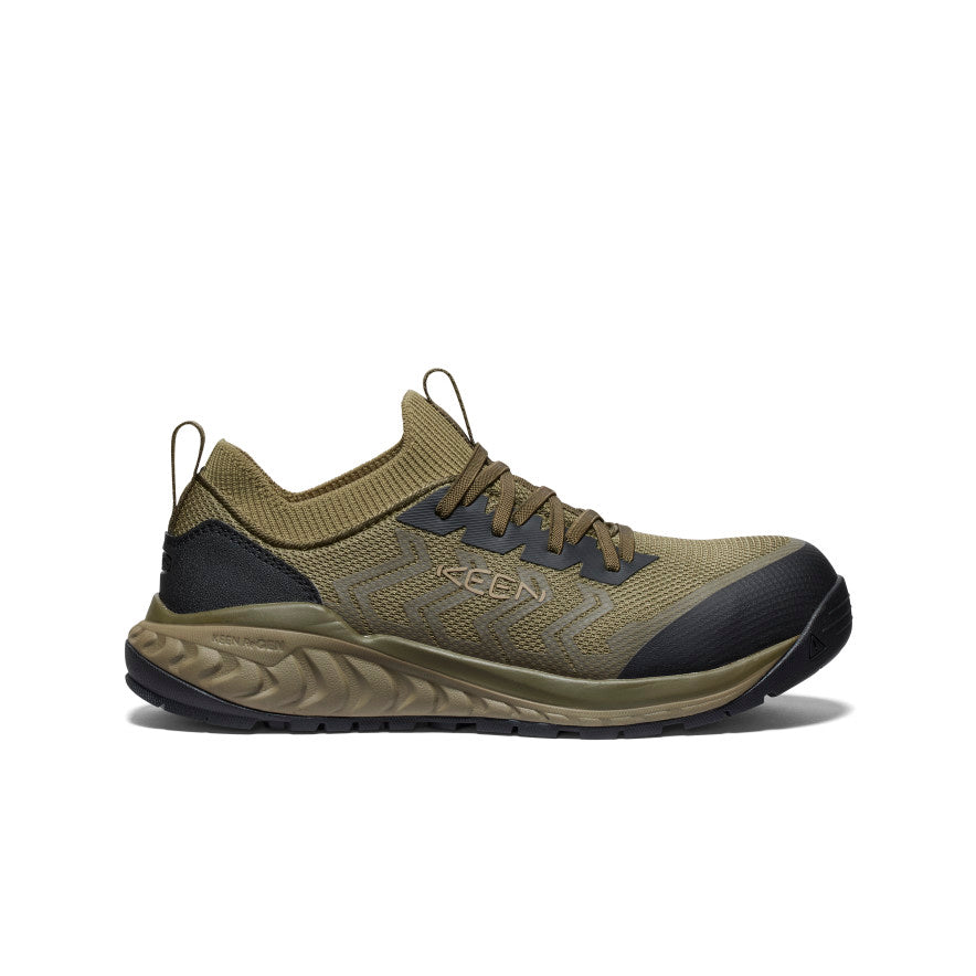 Keen On sale | Men's Arvada Shift Work Sneaker (Carbon Toe) Martini Olive/Black